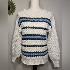 Skye's The Limit Women's Sweater, Ivory White, Size Medium Petite